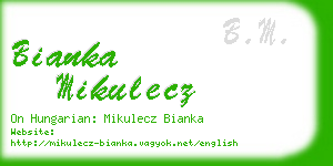 bianka mikulecz business card